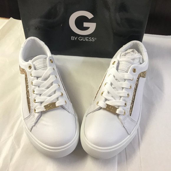 guess tennis shoes glitter